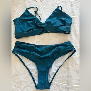 SHEIN Deep Teal Bikini Set